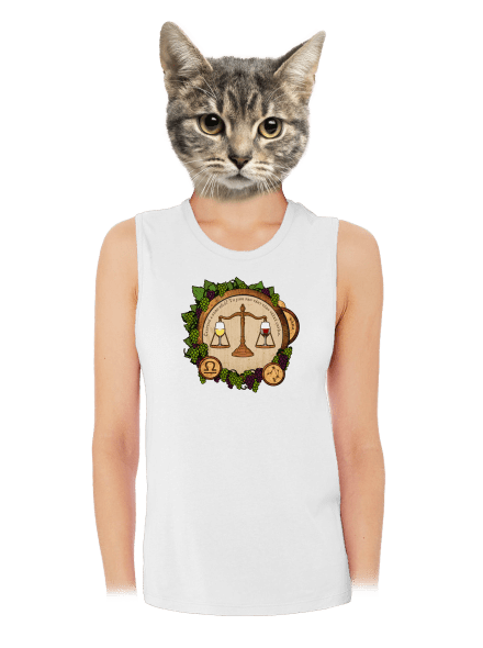 Vinný horoskop: Váha dámské tílko volné White