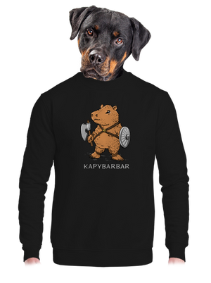 unisex mikina bez kapuce