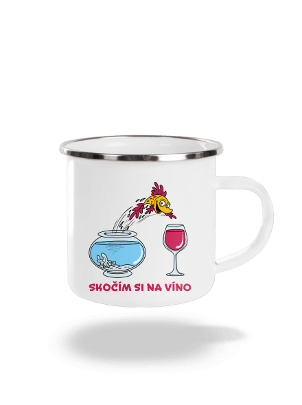 Skočím si na víno plecháček White