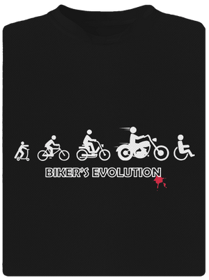 Bikers evolution pánské sportovní tričko Black