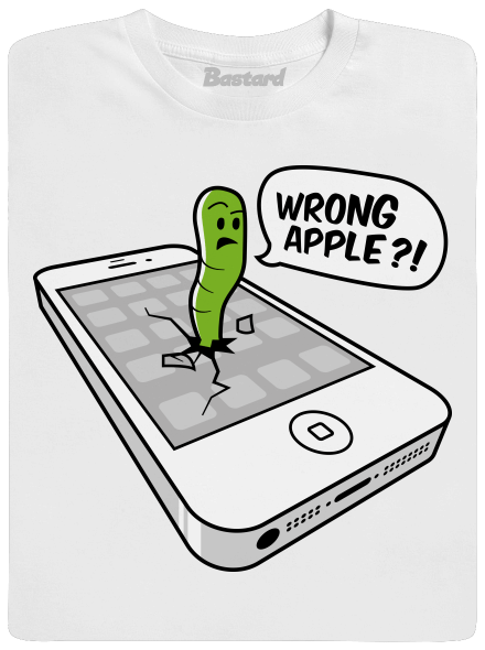 Wrong Apple pánské tričko White