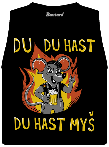 Du hast myš dámské tílko volné Black
