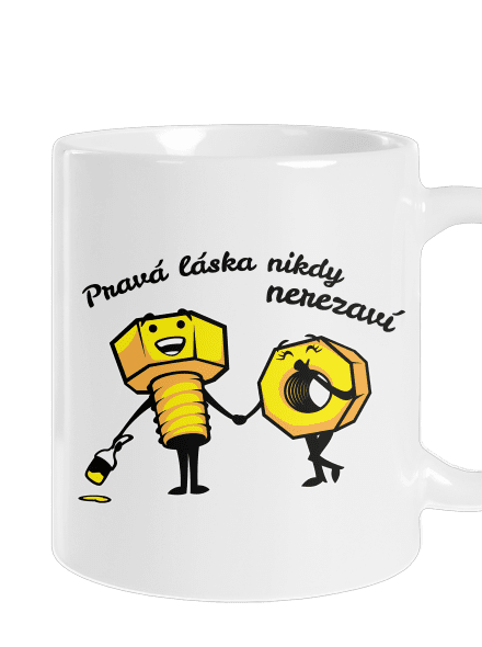 Pravá láska klasický hrnek White