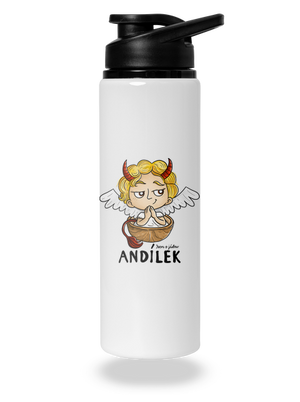 Andílek lahev na vodu White