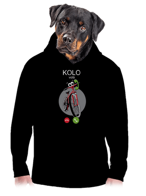 Kolo volá pánská mikina klokanka Black