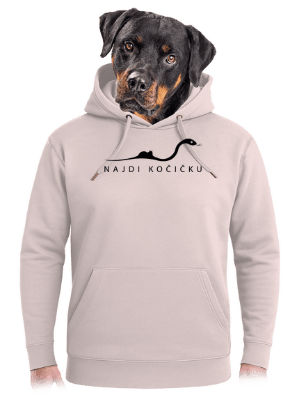 Najdi kočičku unisex mikina premium Rose Chalk