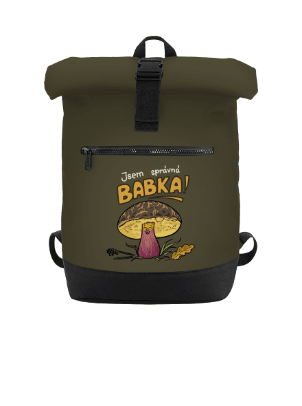 Babka a hříbeček batoh Military Green
