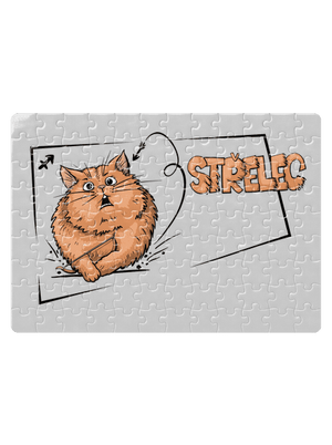 Kočičí horoskop: Střelec puzzle White