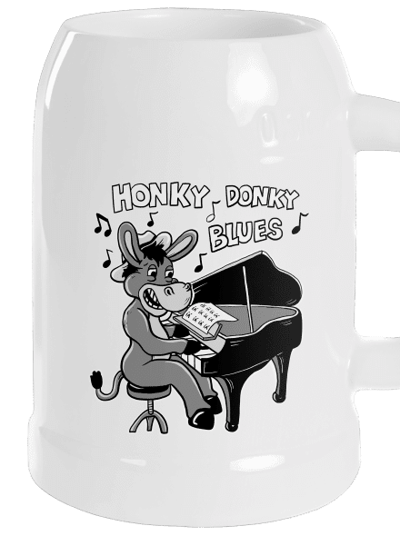 Honky donky blues půllitr White