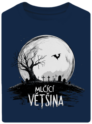 Mlčící většina unisex tričko oversized Midnight Blue