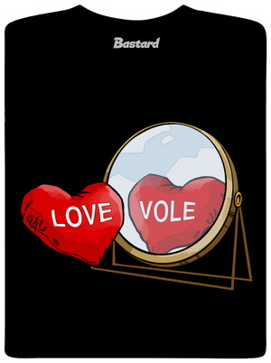 Love vole pánské tričko Black