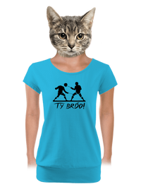 dámské tričko s lemem