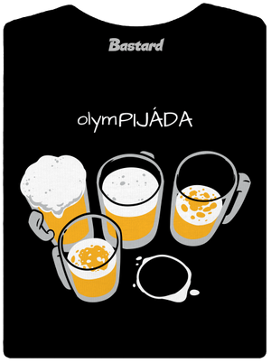 Pijáda dámské tričko s lemem Black