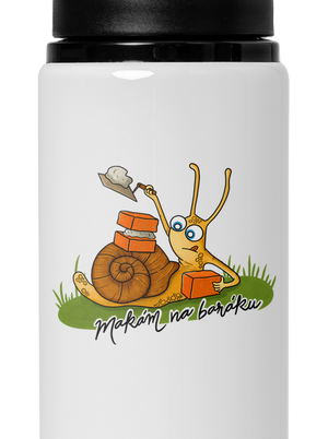 Makám na baráku lahev na vodu White