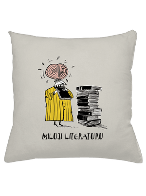 Miluji literaturu polštář Stracciatella