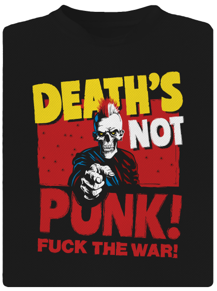 Death's not punk pánské sportovní tričko Black