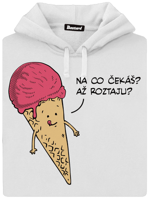 Zmrzlina dámská mikina klokanka White