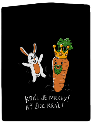 Král je mrkev, ať žije král dámská mikina na zip Black