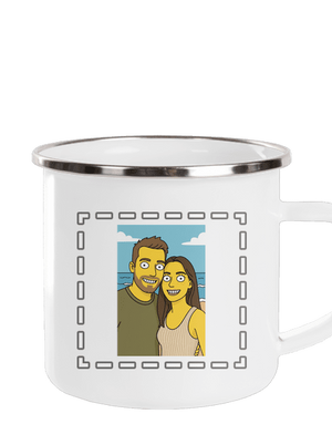 Simpsonovi z vlastní fotky plecháček White