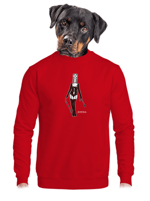 unisex mikina bez kapuce