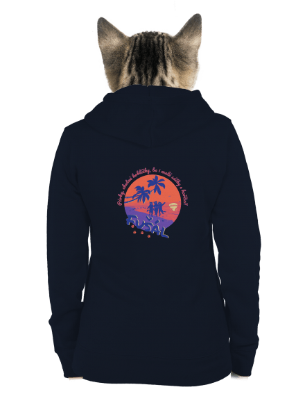 Fušál dámská mikina na zip Navy Mal