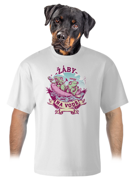 Žáby na vodě unisex tričko oversized White