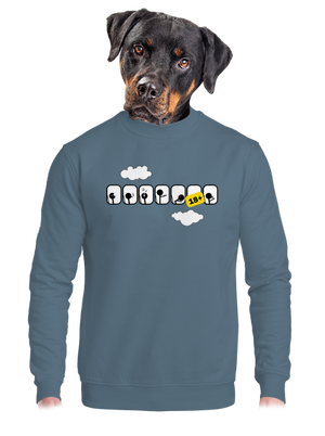 unisex mikina bez kapuce