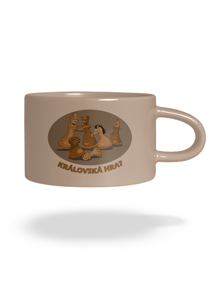 Královská hra hrnek makronka Brown Macaron