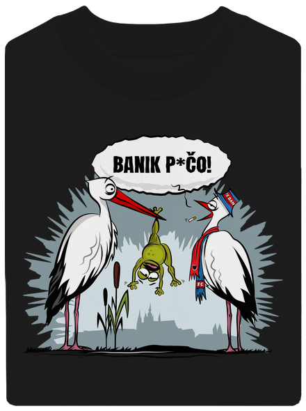 Banik p*čo! unisex mikina bez kapuce Black