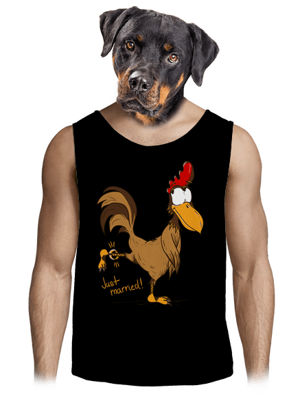 Novomanželé pánské tílko Black