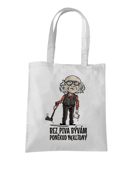 Neklidný bez piva taška White