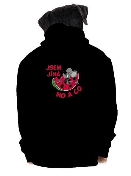Jsem jiná pánská mikina na zip Black