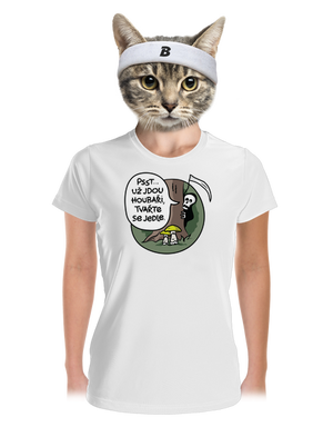 Muchomůrky zelené dámské sportovní tričko White