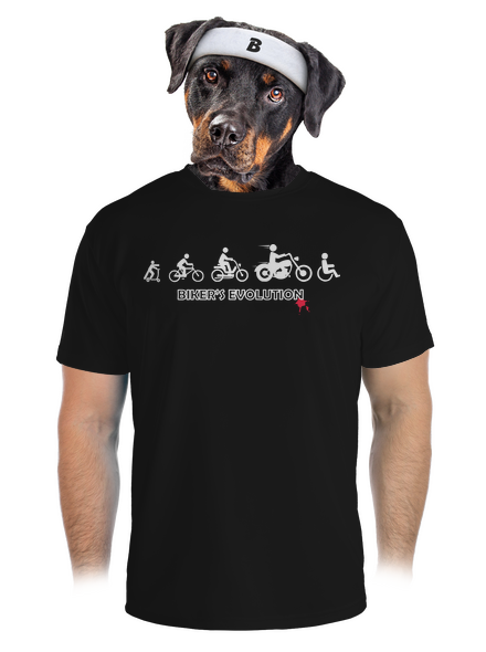 Bikers evolution pánské sportovní tričko Black