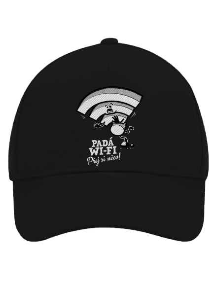 Padá wi-fi kšiltovka baseballka Black