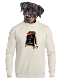 unisex mikina bez kapuce