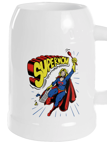 Supermom půllitr White