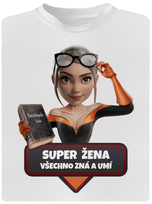 Super máma dětské sportovní tričko White