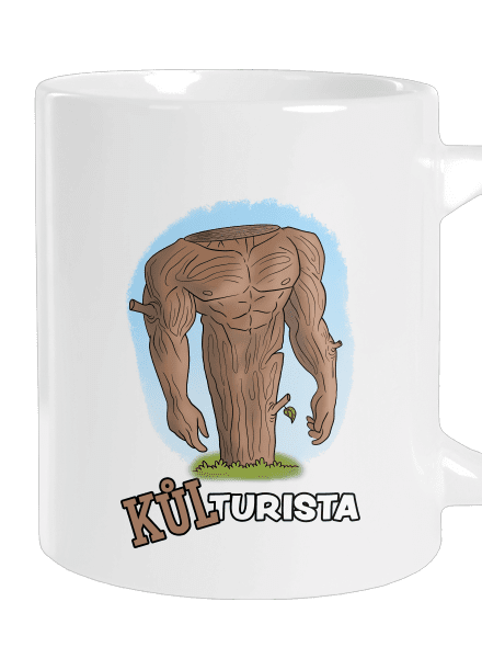 Kůlturista velký hrnek White