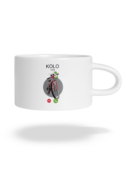 Kolo volá hrnek makronka White