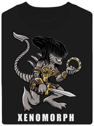 Xenomorph unisex mikina bez kapuce Black