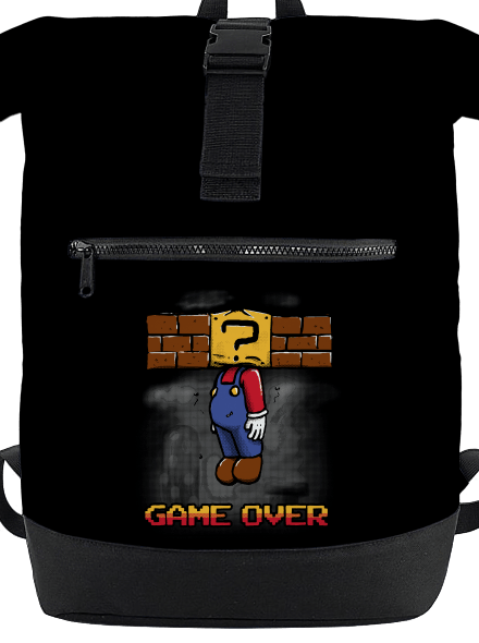 Game over batoh Black