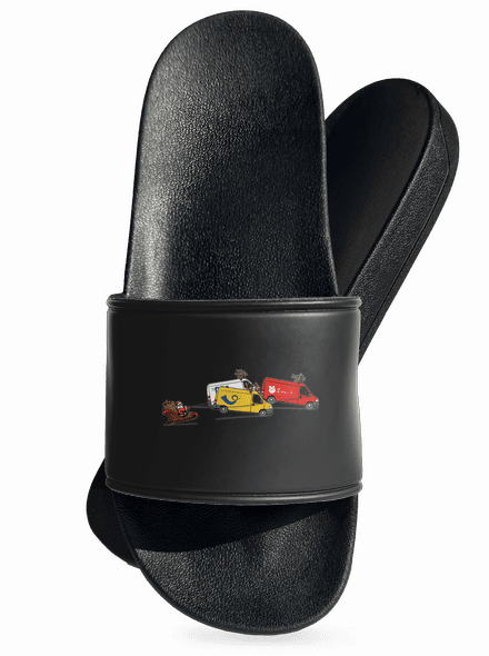 Santa se soby pantofle Black