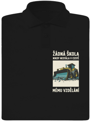 Žádná škola pánská polokošile Black