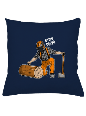 Dřevorubec polštář Dark Navy