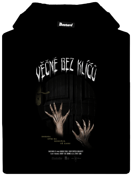 B13: Věčně bez klíčů dámská mikina klokanka Black
