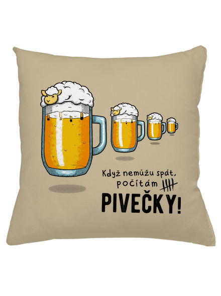 Pivečka polštář Beige