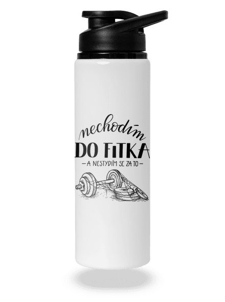 B12: Nechodim do fitka lahev na vodu White