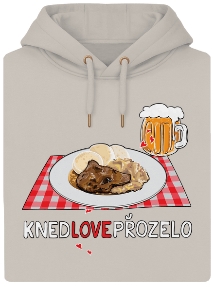 Knedlo vepřo zelo unisex mikina premium Pastel Macchiato