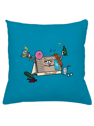 Zkalendář polštář Blue Turquoise